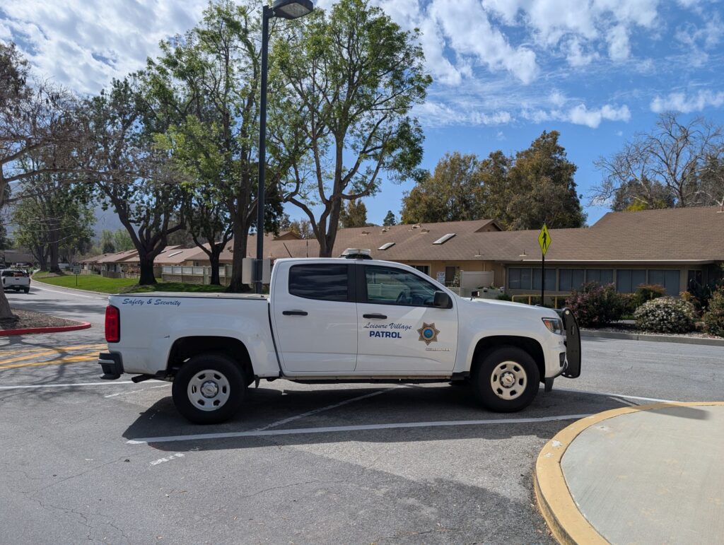 Leisure Village Security Patrol Vehicle